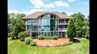 2M glass house on GrosseIle has quotspectacularquot view of Detroit River Canada Michigan House Envy [upl. by Ytsirk650]