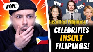 Top 10 foreign celebrities who INSULTED Filipinos HONEST REACTION [upl. by Affrica]