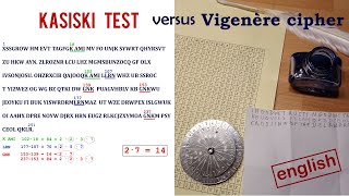 Cryptanalysis Breaking a Vigenère ciphertext with Kasiskis test [upl. by Eohce]