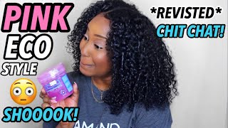 I TRIED THE PINK ECO STYLE GEL AGAINSHOOOK  CHIT CHAT ABOUT MY ATLANTA TRIP [upl. by Krissie]