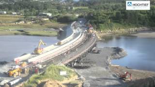 TimeLapse Example  Snowdonia Viaduct Replacement [upl. by Alliuqat]