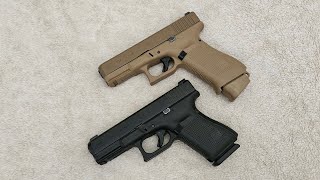 Glock 19x vs Glock 19 Gen 5 comparison [upl. by Mettah]