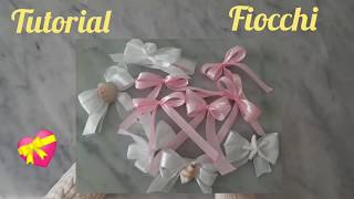 TUTORIAL FIOCCHI  fatti a mano con il nastro  metodo velocissimo 🎀💝 fiocco nastro tutorial [upl. by Balfour259]