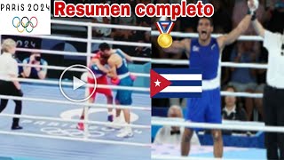 Erislandy Álvarez gana medalla de Oro en París 2024 pelea completa Erislandy Álvarez vs Sofiane [upl. by Calli666]