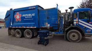 Republic Services Peterbilt 520 Heil Python Garbage Truck [upl. by Kind]