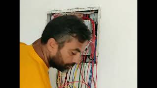 mcb box installation work trendingvideos [upl. by Atoiyanap]