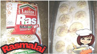 Instant Laziza Rasmalai recipe  Quick And Easy Rasmalai mix recipe [upl. by Akcired]