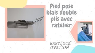 Pied pose biais double plis avec râtelier [upl. by Nawrocki]