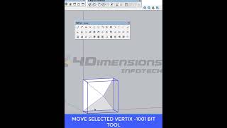 1001Bit Tools for SketchUp  How to Move a Vertex with 1001bit Tools  StepbyStep Guide [upl. by Ivar325]