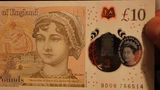 New 10 Pound Polymer Banknote from the UK worth 1000s [upl. by Posehn]