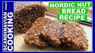 Nordic Nut Bread  Paleo Bread Recipe  Stone Age Bread Recipe  Stenalder Brød [upl. by Dracir]