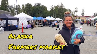 Willow ALASKA Farmers Market shop with me [upl. by Auqinet]