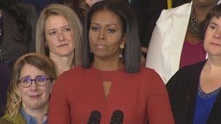 Michelle Obama Gets Emotional As She Delivers Final First Lady Remarks [upl. by Airbmak]