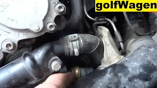 Skoda Octavia 2 coolant temperature sensor replacement [upl. by Issi]