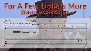 For A Few Dollars More  Ennio Morricone  Guitar TAB Playalong [upl. by Anewor]