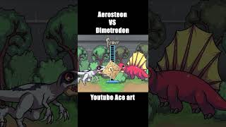 Jurassic World Dinosaur Animation Aerosteon vs Dimetrodon [upl. by Ahsiym85]