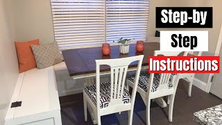 Add Kitchen Storage and Seating With This Beautiful DIY Built In Banquette [upl. by Areemas817]