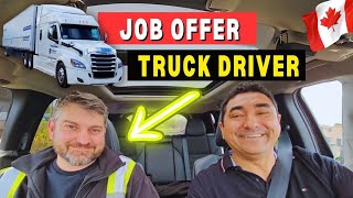 MOTORISTA DE CARRETA NO CANADÁ  TRUCK DRIVER  MISSÃO JOB OFFER [upl. by Orutra]