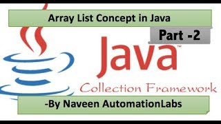 ArrayList Java Collections Framework Tutorial Part 2 [upl. by Yrehcaz]