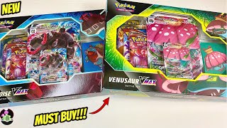 Pokémon Best Buy Unboxing BLASTOISE VMAX amp VENUSAUR VMAX Battle Box Battle Styles GOLD PULLED [upl. by Larena351]