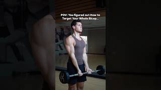 How to Target Your Whole Bicep… bicepsworkout bicepexercises biceps [upl. by Trueblood699]