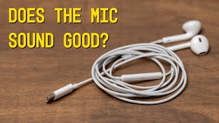 Apple USB C EarPods Microphone Sound Quality Test Mic Compared to AirPods Pro 2 [upl. by Moriyama298]