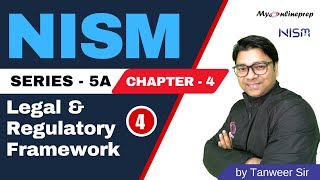 NISM Series VA  Chp  4  Legal and Regulatory Framework  Part  4  nism [upl. by Kerwin]