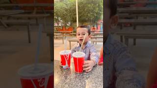 Aarav ne dono Coke pe Li 🔴😨😱trending cutebaby cute viralvideo funny comedy [upl. by Dorcea]