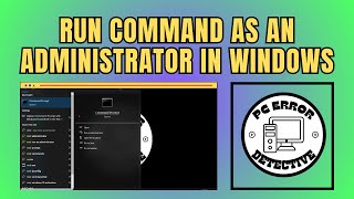 How To Run Command As An Administrator in Windows 10 [upl. by Adrahc]