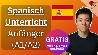 Woche 68 25112024 Gratis Live Spanisch Unterricht  Lesekreis A1A2  Anfänger [upl. by Melita]