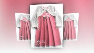 Вязаные платья для девочек Beautiful knitted dresses for girls [upl. by Gibbons]