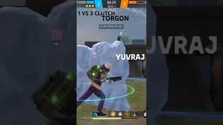 cs rank in 1vs 3 clutch in torgon freefire 1vs3clutch trending viralvideo freefireshorts kingf [upl. by Kizzee877]