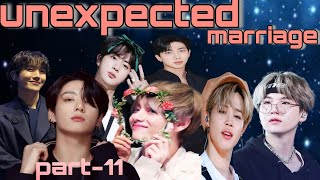 unexpected marriage 💍 part11  taekook kiss😘  bts love story hindi dub taekook btsff [upl. by Asp]