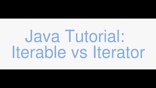 Java Iterable vs Iterator tutorial and code [upl. by Elletnahs]