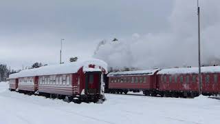 Ångtåg Vilhelmina 10feb18 [upl. by Shreeves]