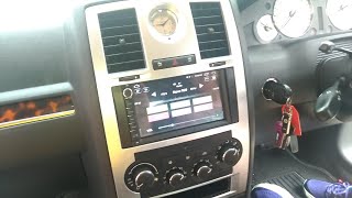 Installing Andriod head unit stereo in Chrysler 300c [upl. by Amerigo]