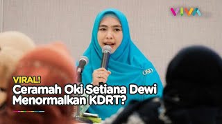 Oki Setiana Dewi Dikecam Warganet Gegara Ceramah Soal KDRT [upl. by Adnih122]