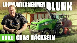 Lohnunternehmen BLUNK  Gras häckseln  Ersteinsatz des neuen Fendt Katana Häckslers Traktor Video [upl. by Valenta]