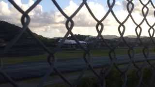 Condor 767300ER quotJa zu FRAquot Livery Landing in Antigua [upl. by Eelrebma4]