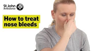 How to Treat Nose Bleeds  First Aid Training  St John Ambulance [upl. by Aimil]