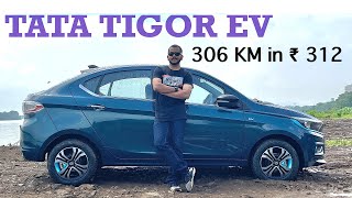 2021 Tata Tigor EV  How to Charge 306 Km in INR 312 Hindi  English [upl. by Carrelli468]