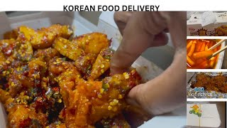 Ordering Korean Delivery Food For 24 H  Korean food compilation  Food we ordered online in Korea [upl. by Eicyac]