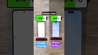 Google Pixel 8a vs iPhone 15 Plus battery test [upl. by Pelmas]