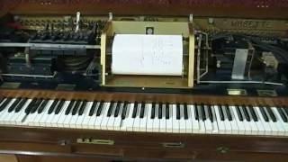 Vintage Musette Pneumatic Player Piano [upl. by Aidnama]