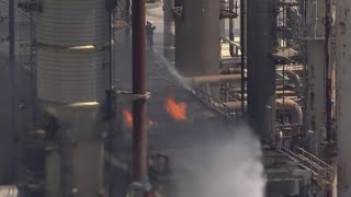 Refinery worker dies following fire at Marathon Galveston Bay refinery in Texas City [upl. by Godderd]