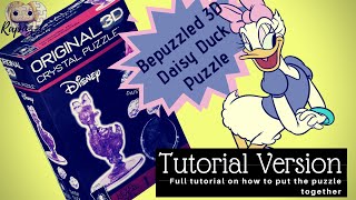 Bepuzzled 3D Crystal Puzzle Daisy Duck Tutorial Version [upl. by Ahearn]