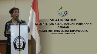 EVENT Silaturrahim Menteri Susi Pudjiastuti dengan Akademisi UNDIP [upl. by Alegna]