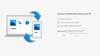 How To Link Your Android or iOS Device to Windows 11 Connect Phone to PCLaptop [upl. by Cusack]