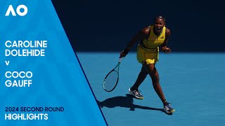 Caroline Dolehide v Coco Gauff Highlights  Australian Open 2024 Second Round [upl. by Alberik481]