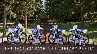 The Yamaha YZ 50 Years of Building Better Machines  2024 Yamaha YZ 50th Anniversary Lineup [upl. by Marko]